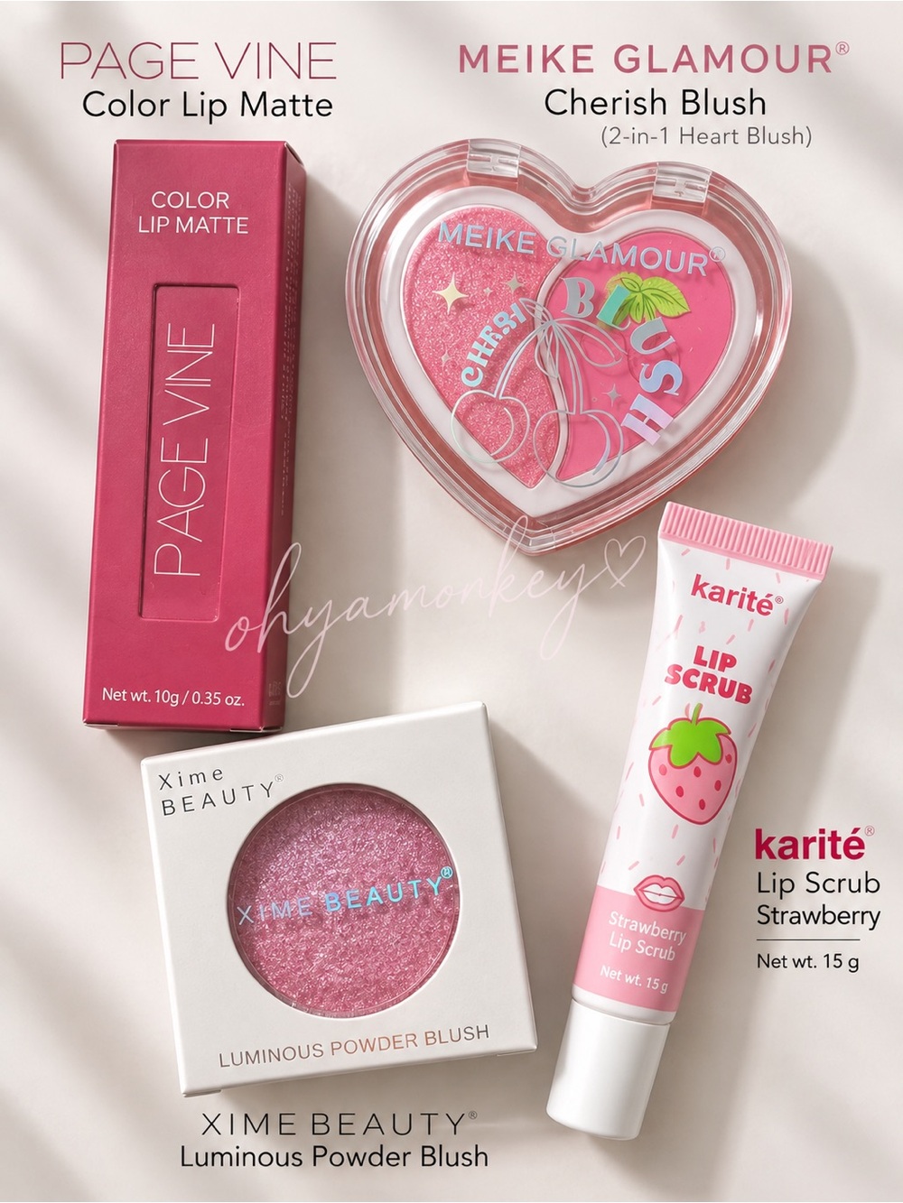 Pink Makeup Bundle - 4 pcs